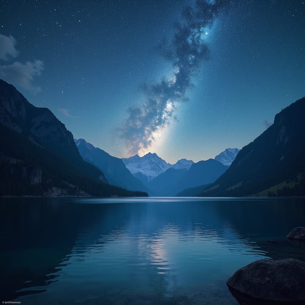 Prokosko Lake and Milky Way: Dreamy Landscape