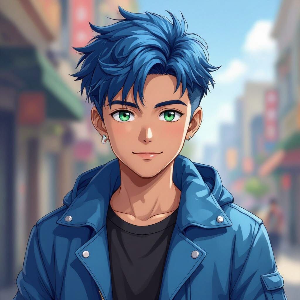 Anime Style Portrait of a Young Adventurer