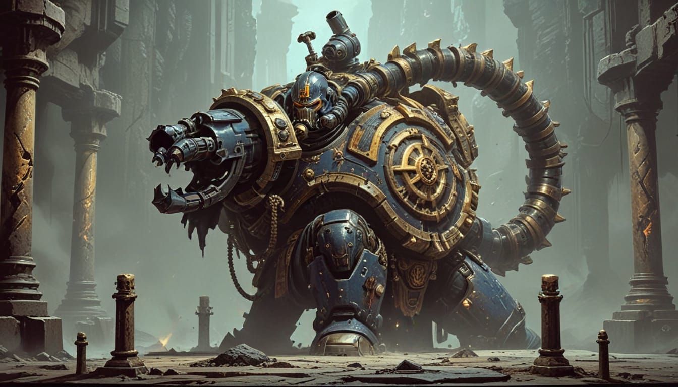 Warhammer 40k Space Marine Concept Art