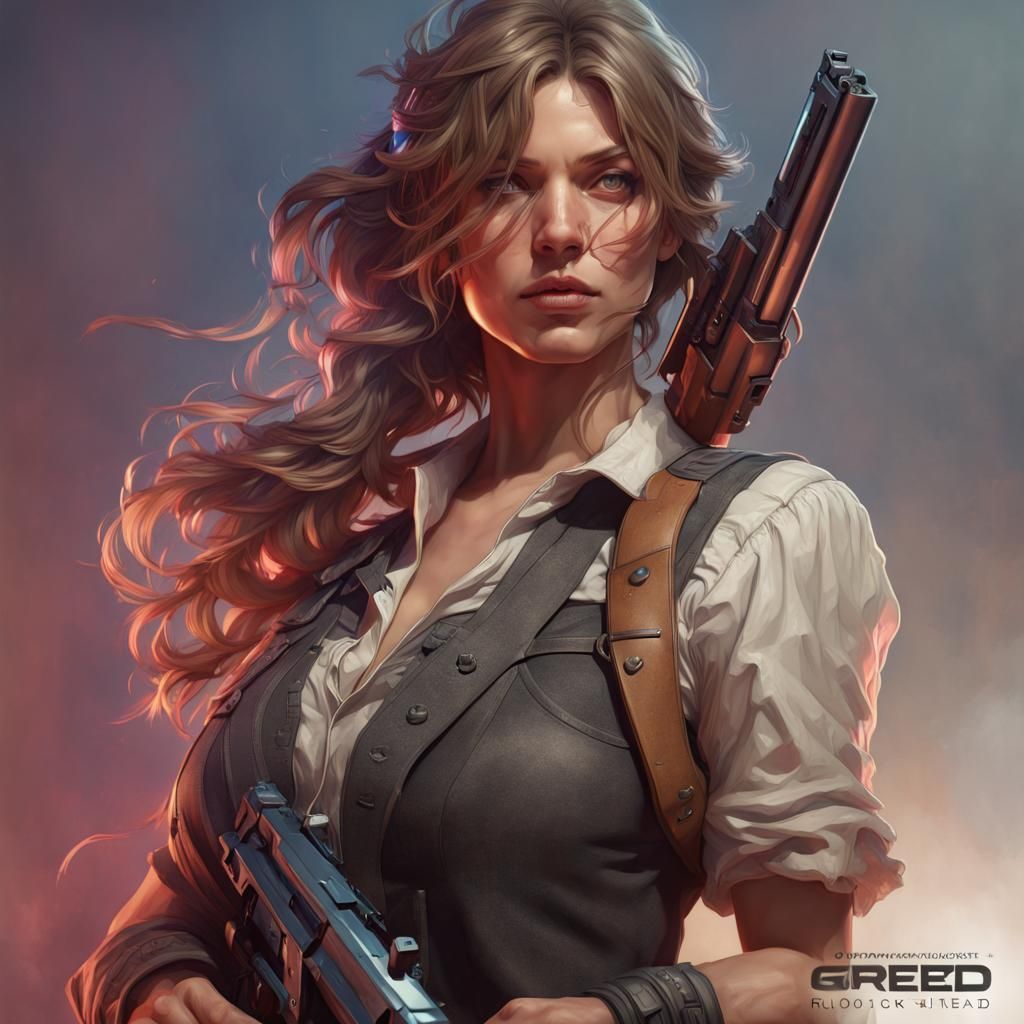 Hyperdetailed Gun Portrait in Unreal Engine 5