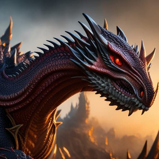 Realistic Baby Dragon Hatching, 3D Rendered