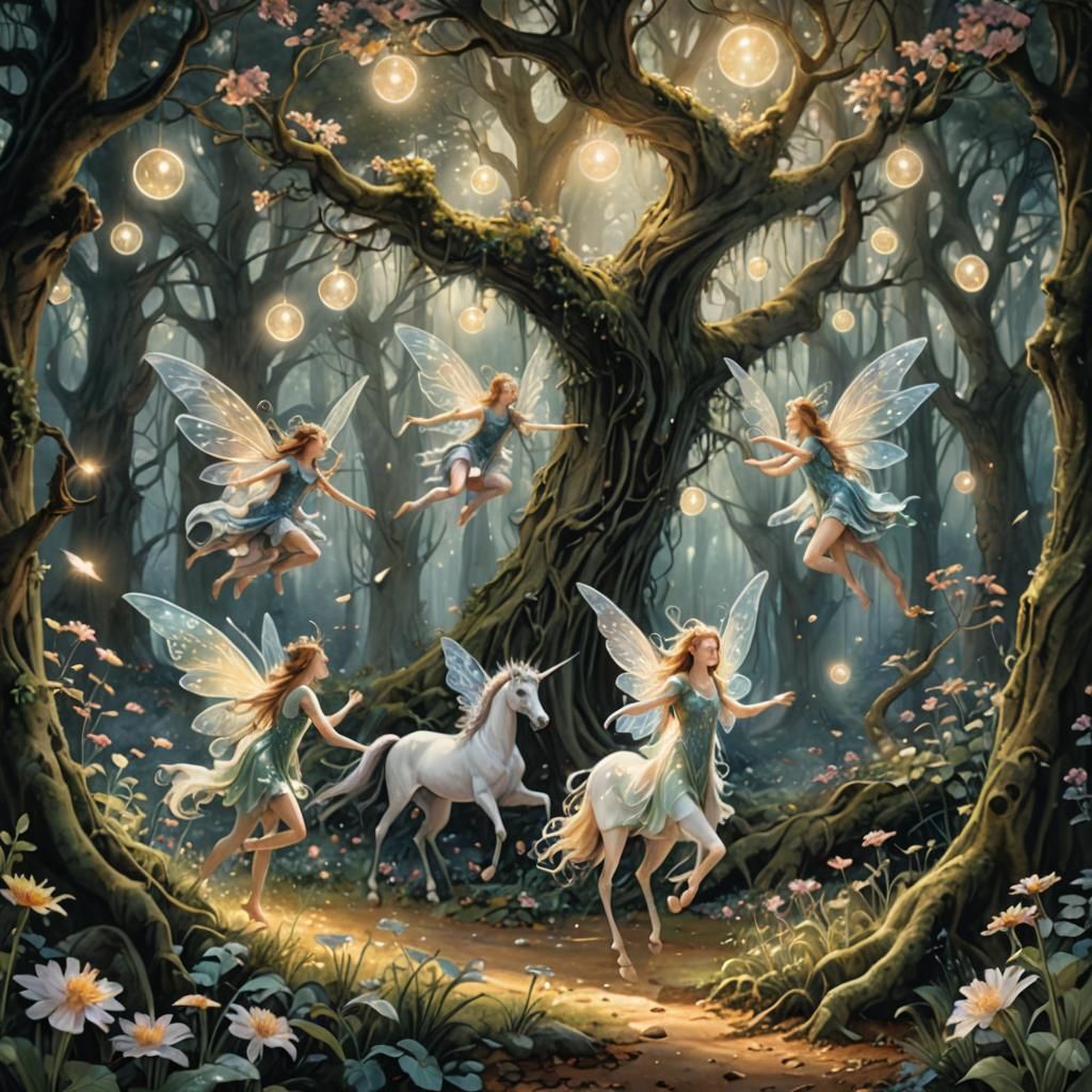 Enchanted Forest: Fairies, Unicorns, and Mystical Creatures