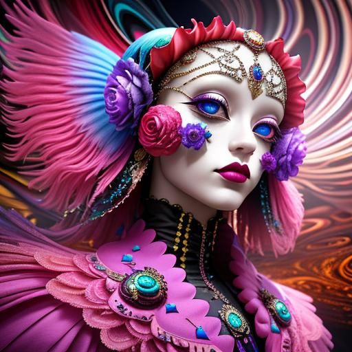 Surreal Renaissance Glamour in 3D