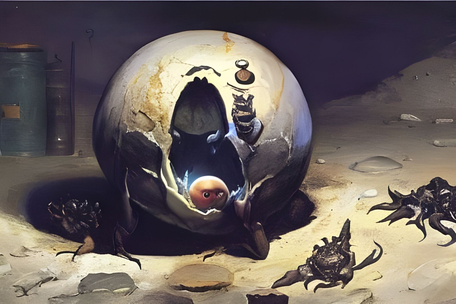 Pit Fiend Hatching: A Dark Fantasy Masterpiece