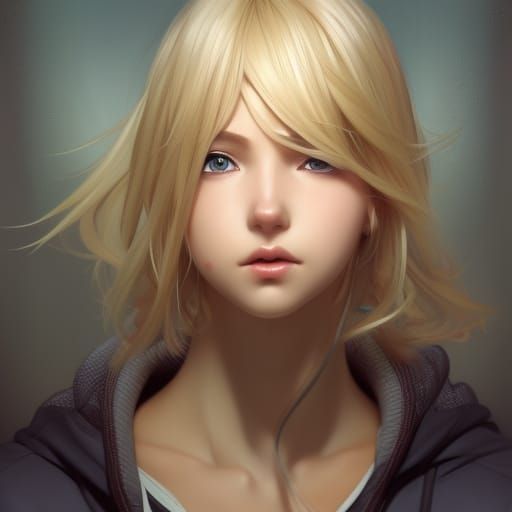 Anime Girl Portrait in Hyperrealistic CGI Detail