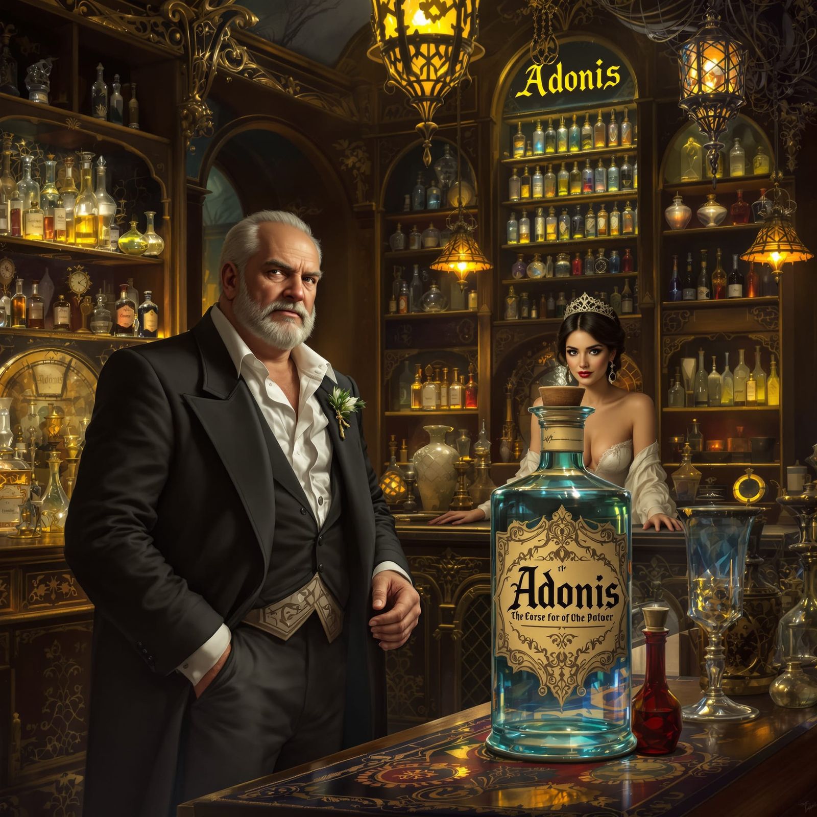 Unattractive Man Seeks Love Potion in Magical Shop