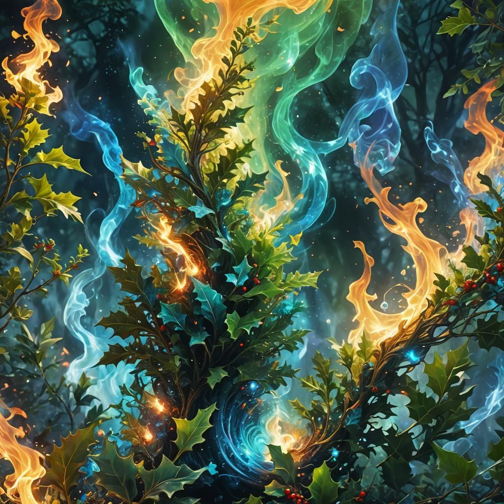 Mystical Vortex of Incense Smoke