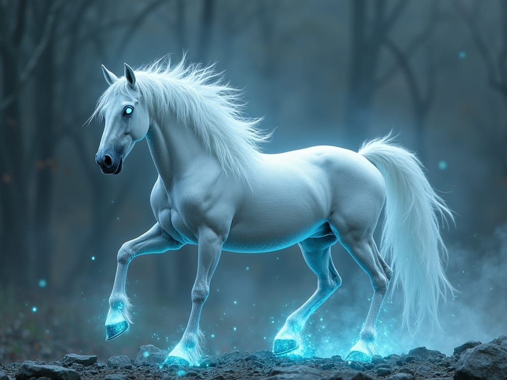Ethereal Palamino Mare with Ghostly Accents