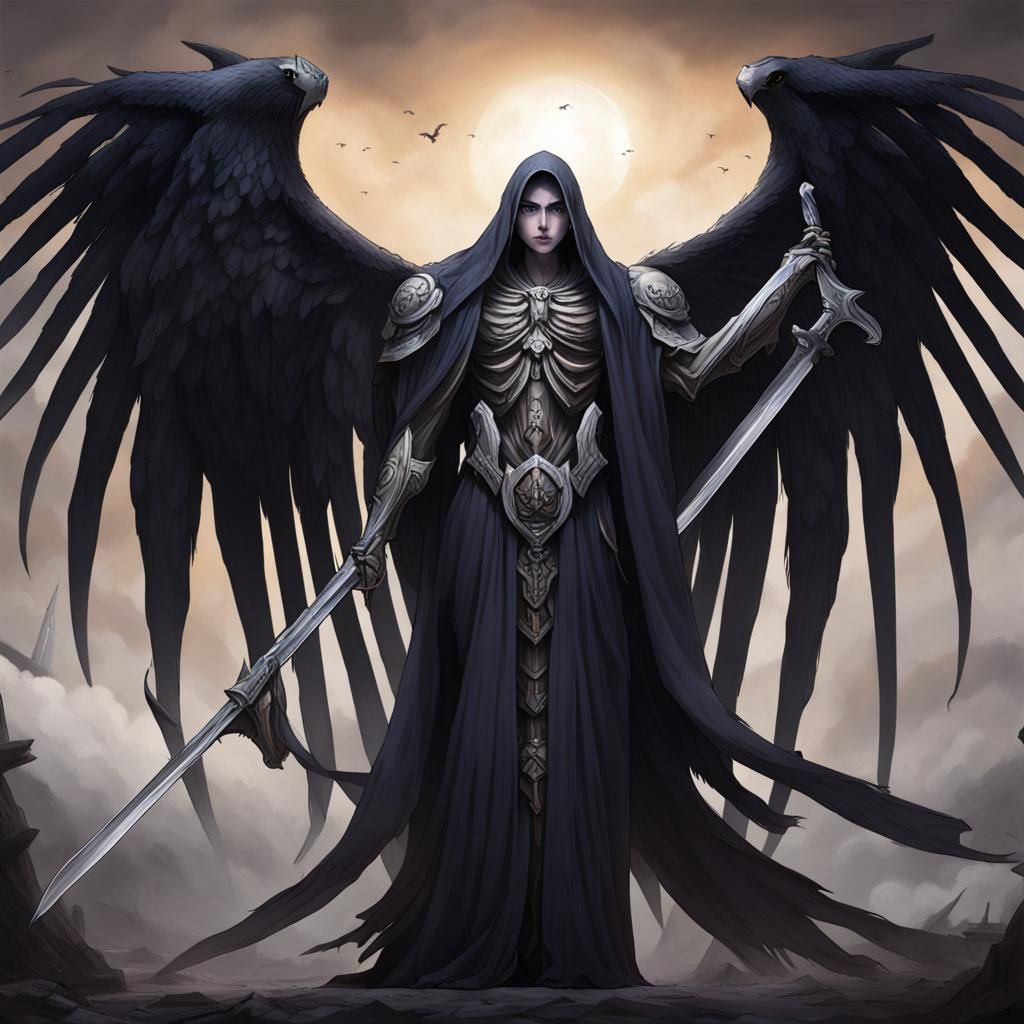 Thanatos: Modern God of Death Illustration