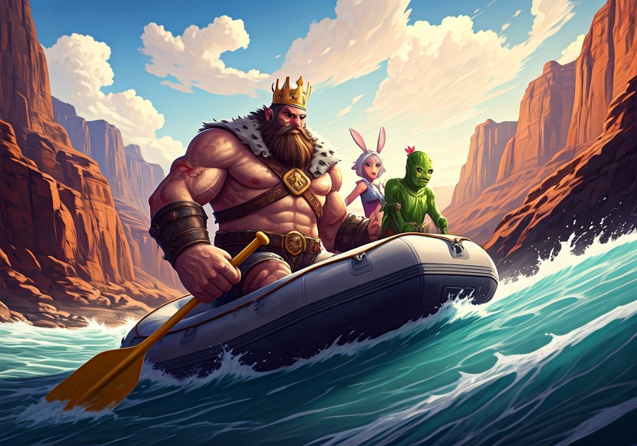 Diverse Group on Epic White Water Rafting Adventure