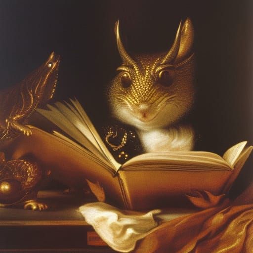 Giant Mousedragon Reads Marx in Deep Space