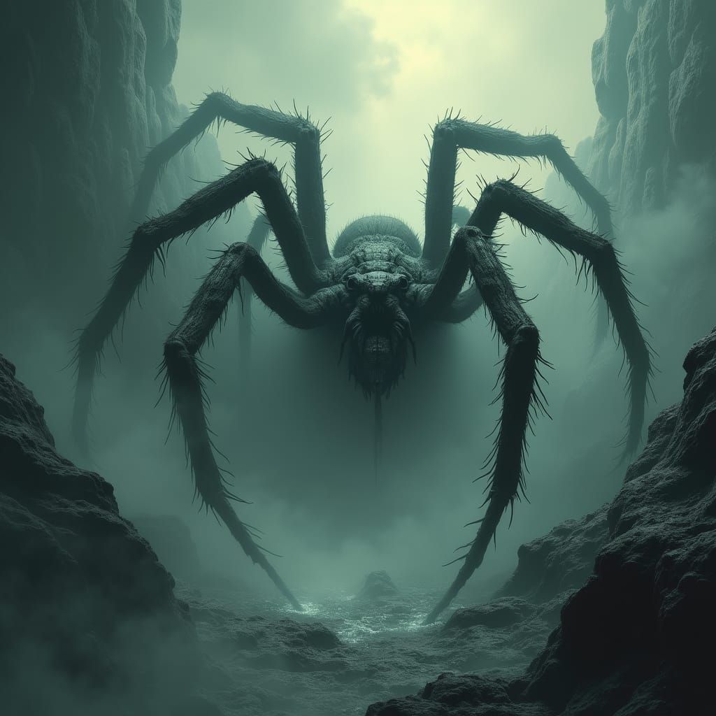 Hypermassive Spider Emerges from Infinite Fog
