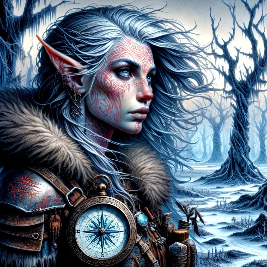 Elf Scout Embarks on a Perilous Winter Quest