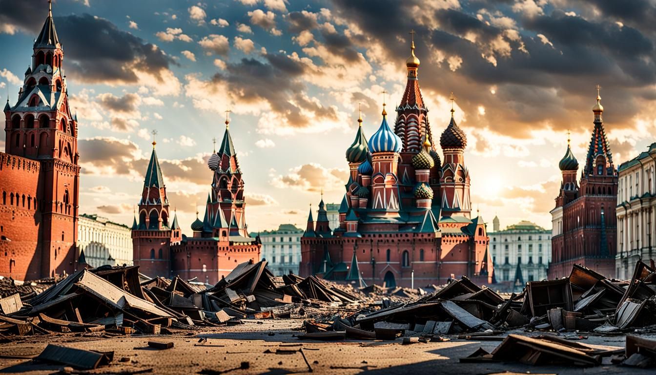 Post-Apocalyptic Kremlin Ruins: Tourism Advertisement