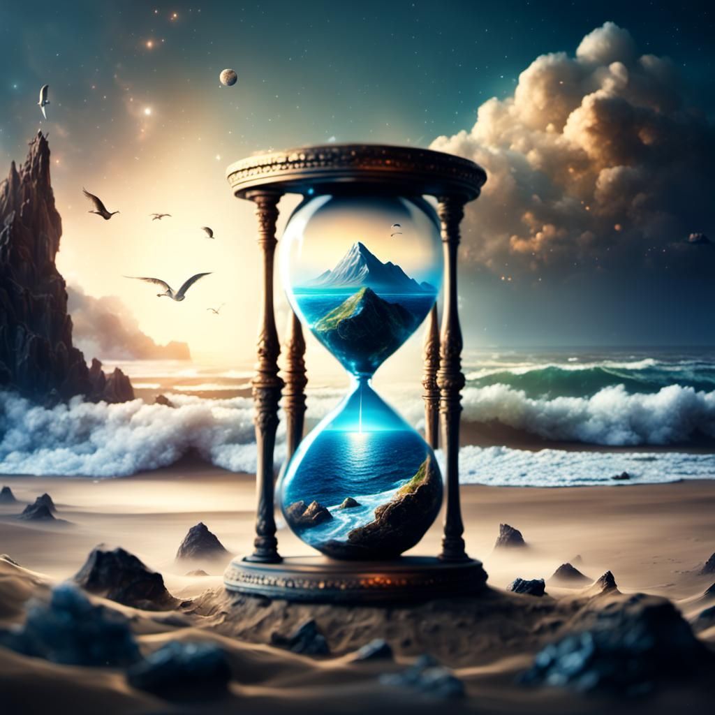 Hourglass to Infinity: Epic Digital Matte Painting