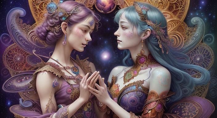 Fairytale Universe Within: Detailed Digital Painting