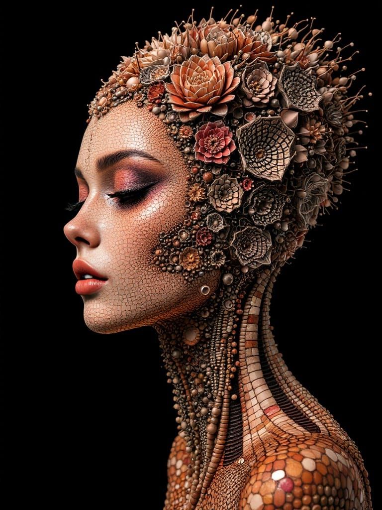 Hydnora and Her Many Tiny Quilted Maple Heads