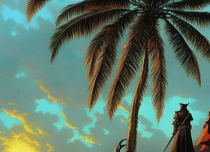 Blackbeard's Queen Anne's Revenge at Sunrise