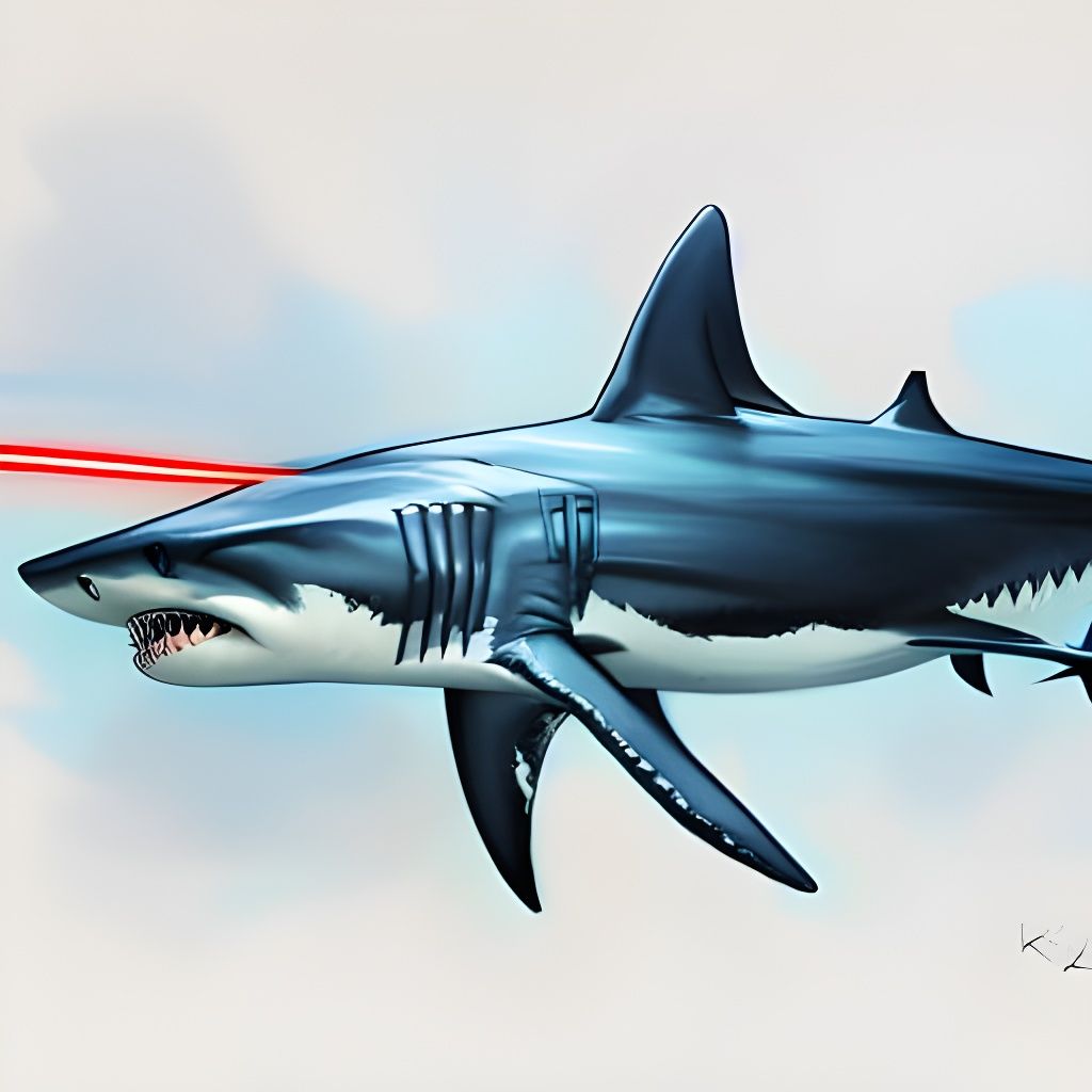shark with a frickin laser beam attached to its head