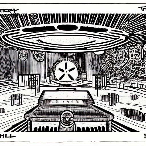 Church of Nothingness: Indian Ink Comic Book Art
