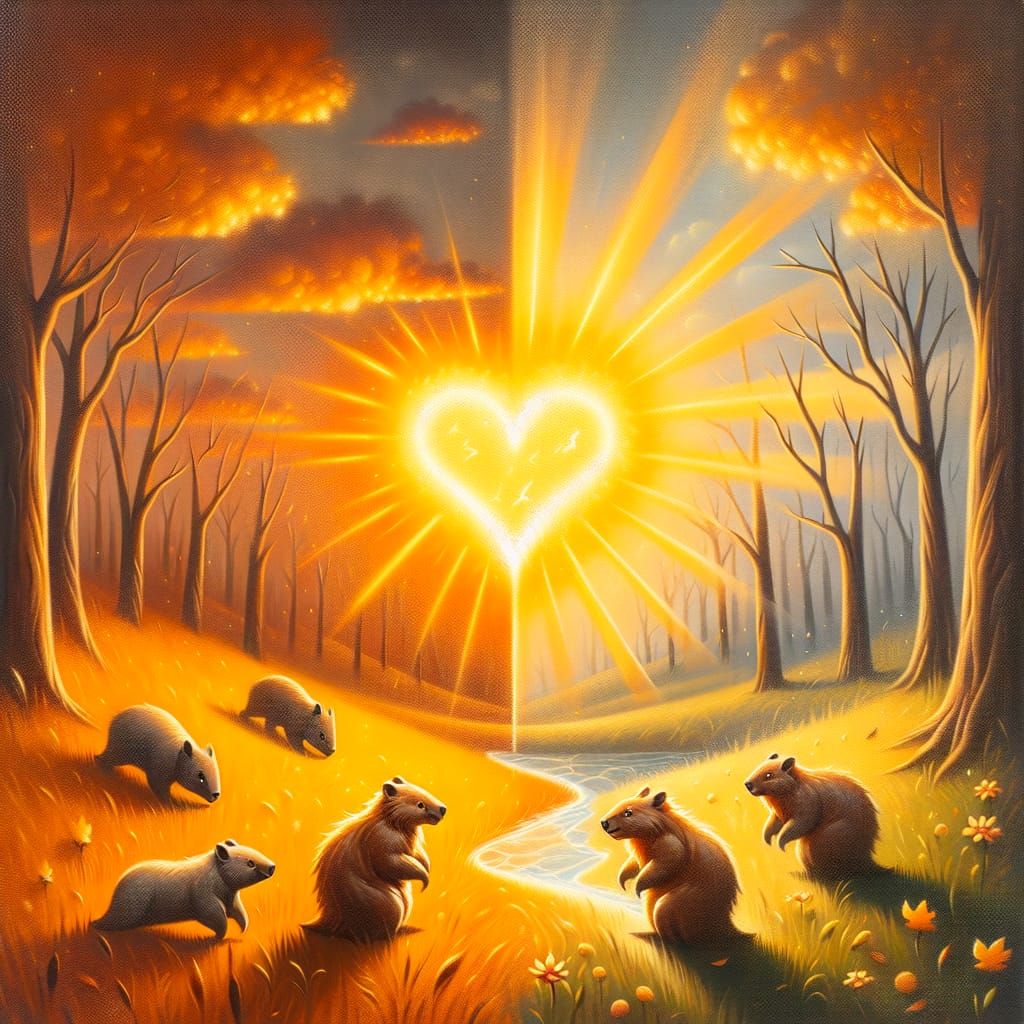 Enduring Love: Wombats Transition Through Seasons