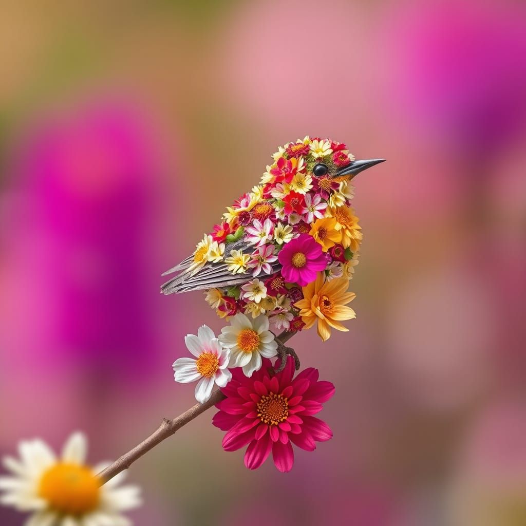 Blooming bird