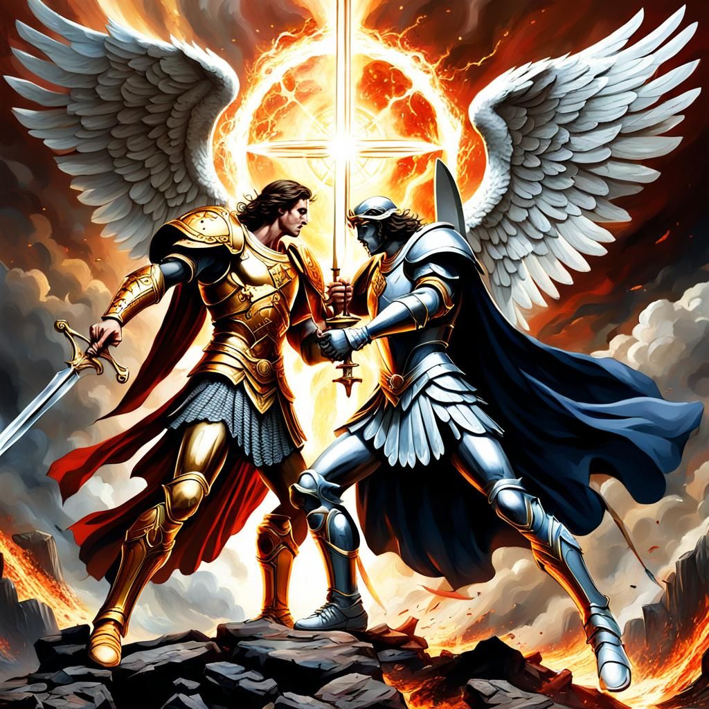 St Michael vs Lucifer: Epic Celestial Battle