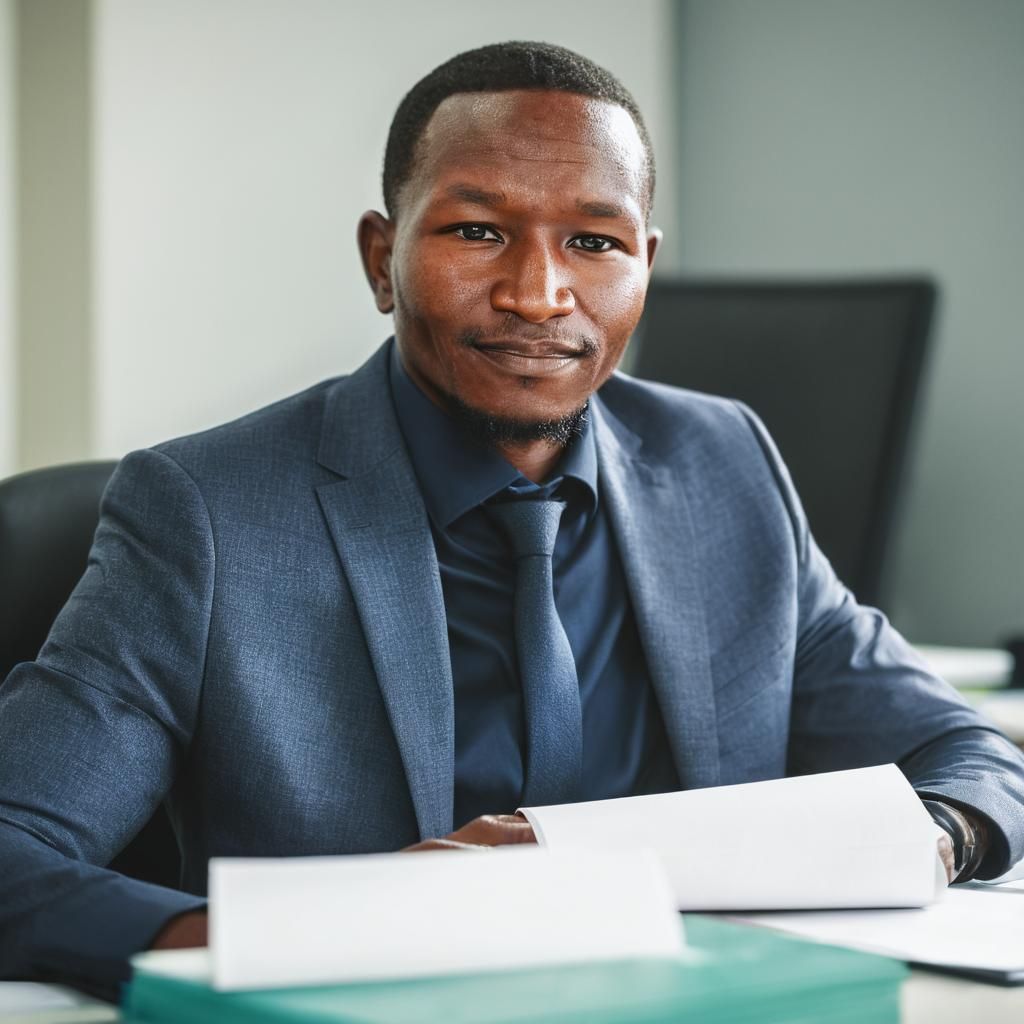 Professional Business Portrait in Corporate Style