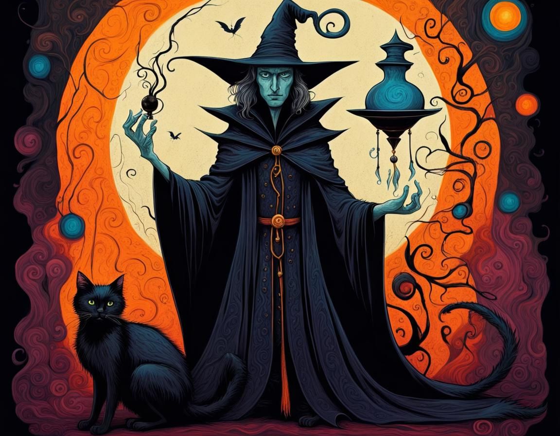Casting spell - N I G H T C A F E