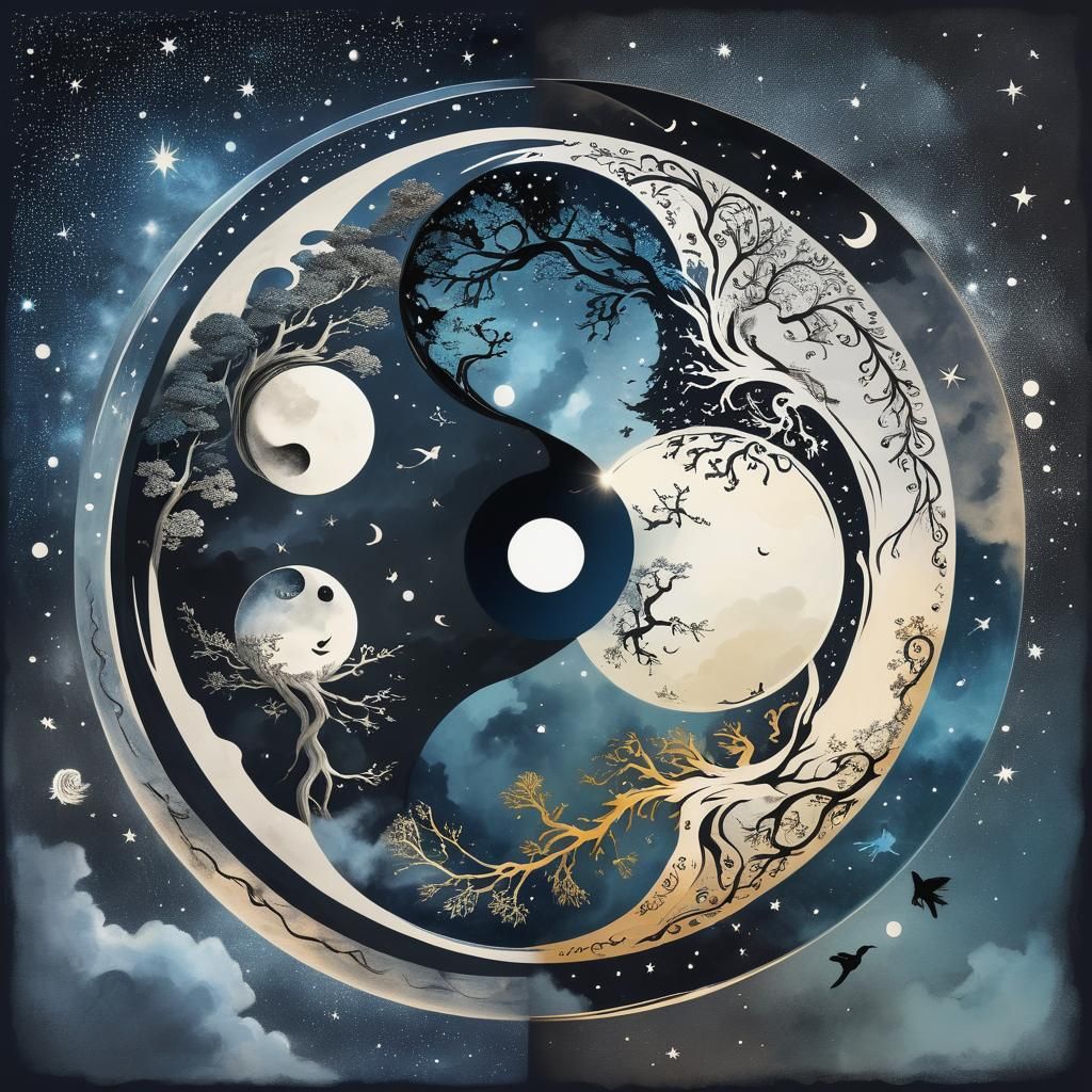 Yin-Yang: Mythical Night and Day Balance