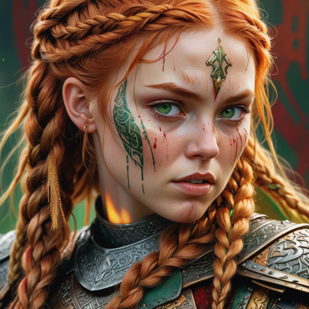 Viking Princess: Hyperrealistic Concept Art