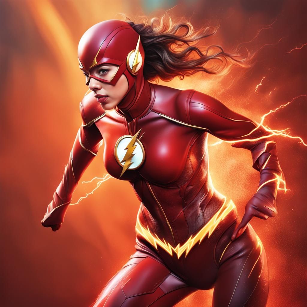 Hyperrealistic Woman with Torn Suit, Digital Art