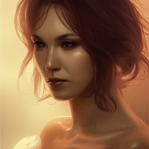 Lace Queen: Hyperdetailed Portrait in Volumetric Lighting