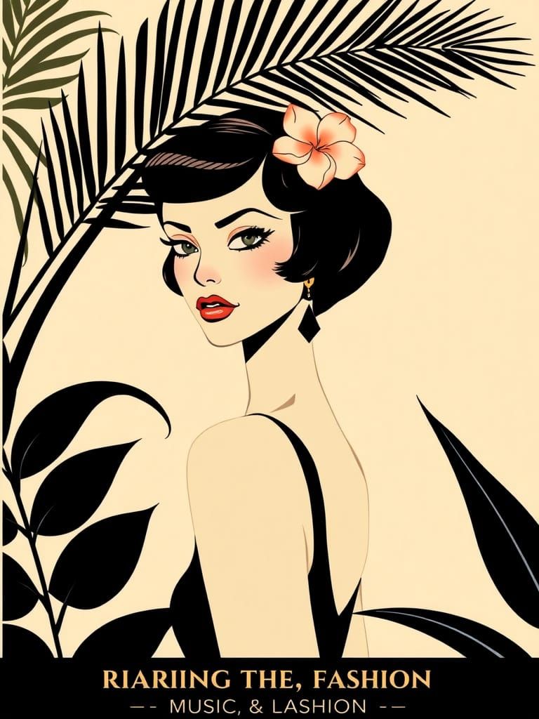 Elegant Art Deco Woman in Roaring Twenties Style