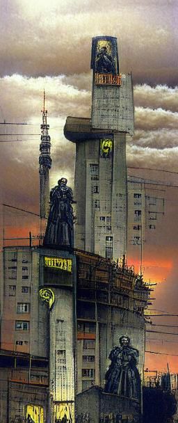 Neo-Tokyo Inspired by Klimt and Dore