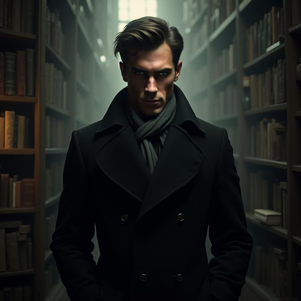 Intricate Matte Painting of Wealthy Dangerous Man