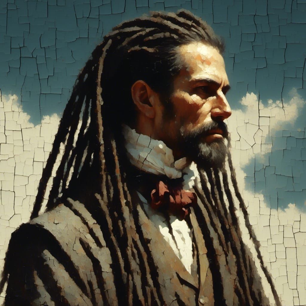 Abstract Geometric Forms with Fractured Lines