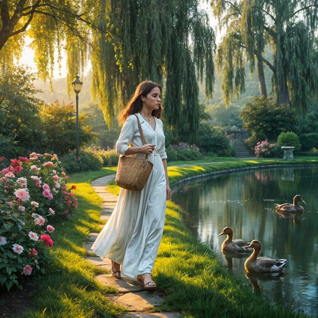 Morning Walk Through Lakeside Gardens