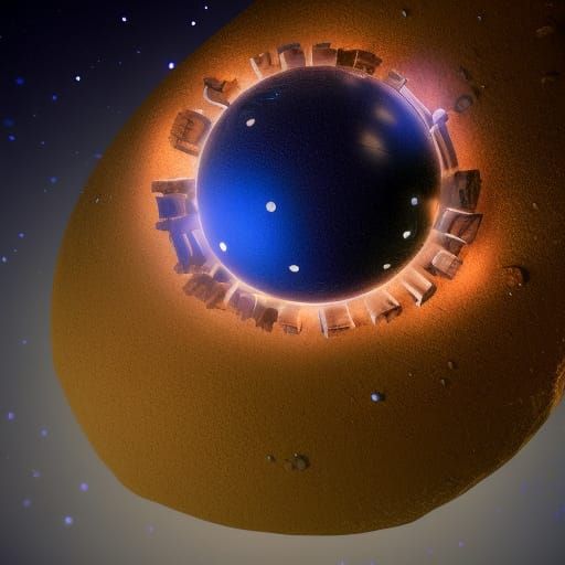 Crown Jewel Planet: Volumetric Lighting Concept Art
