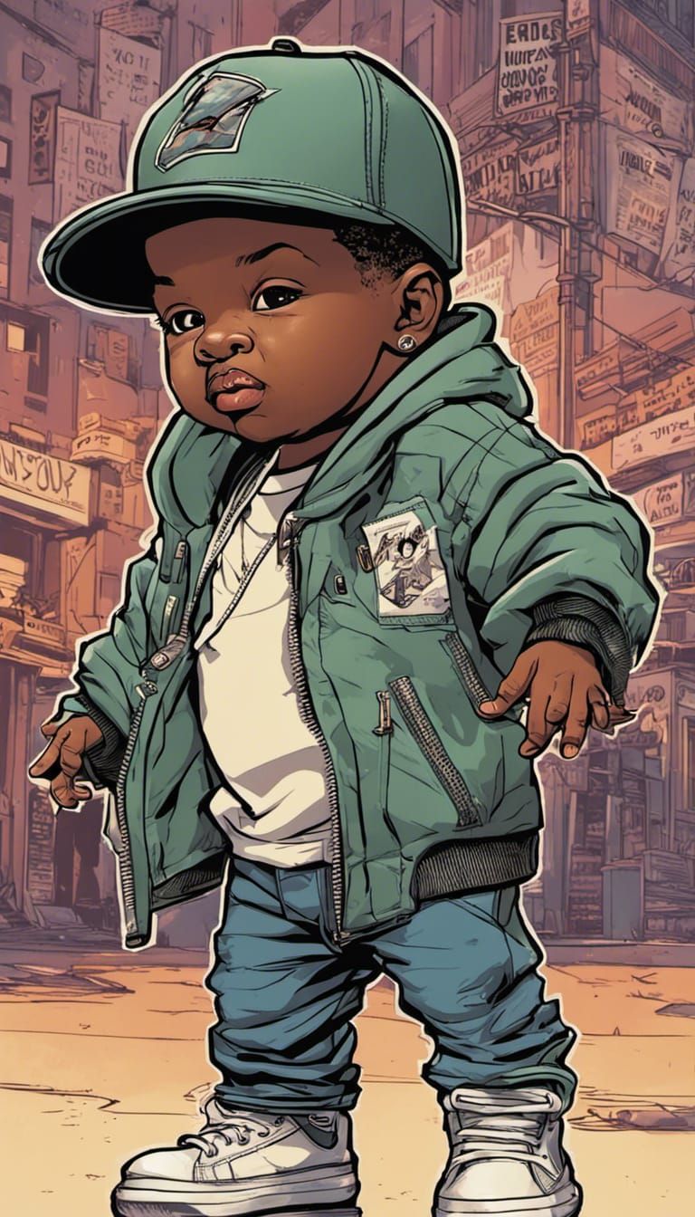 Hip-Hop Street Style African American Baby Boys