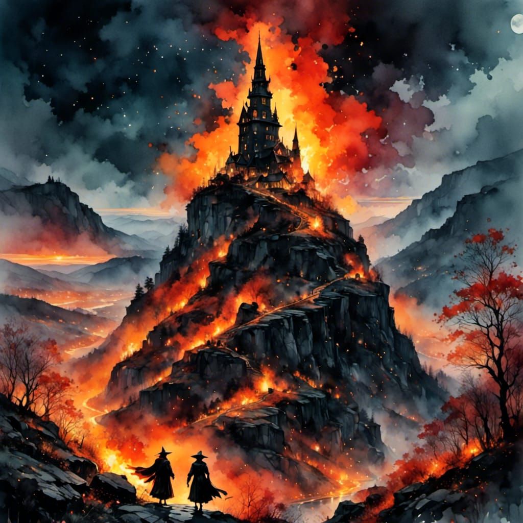 Enchanting Character Portrait in Magical Setting