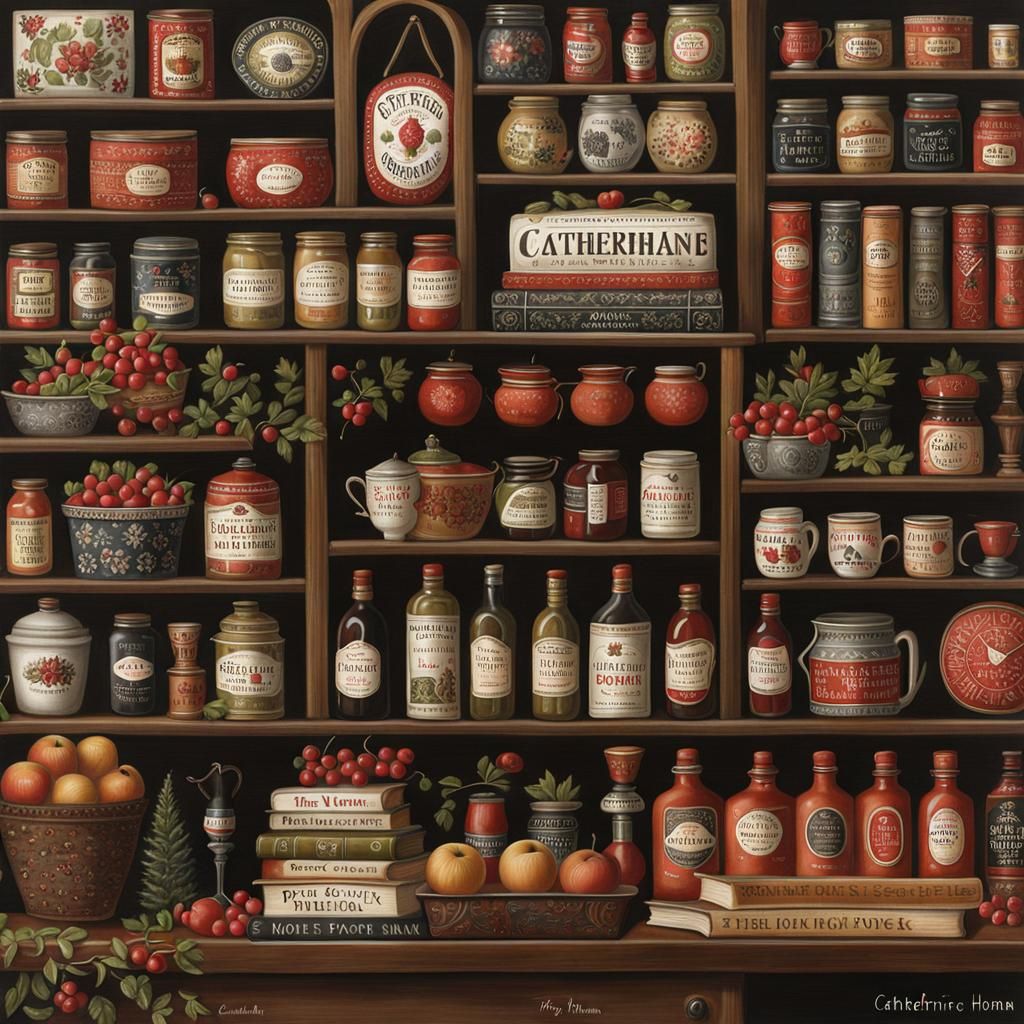 AI-Generated Portrait in Catherine Holman Style