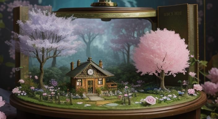 Miniature Worlds in Flowers, Books and Watches