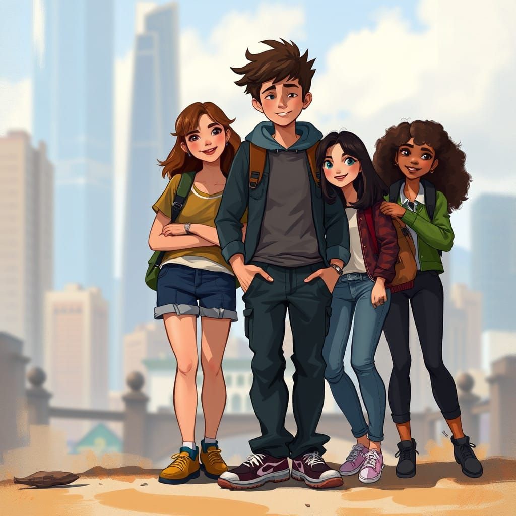 Friends in Harmonious Union, Blending Traditional and Digita...