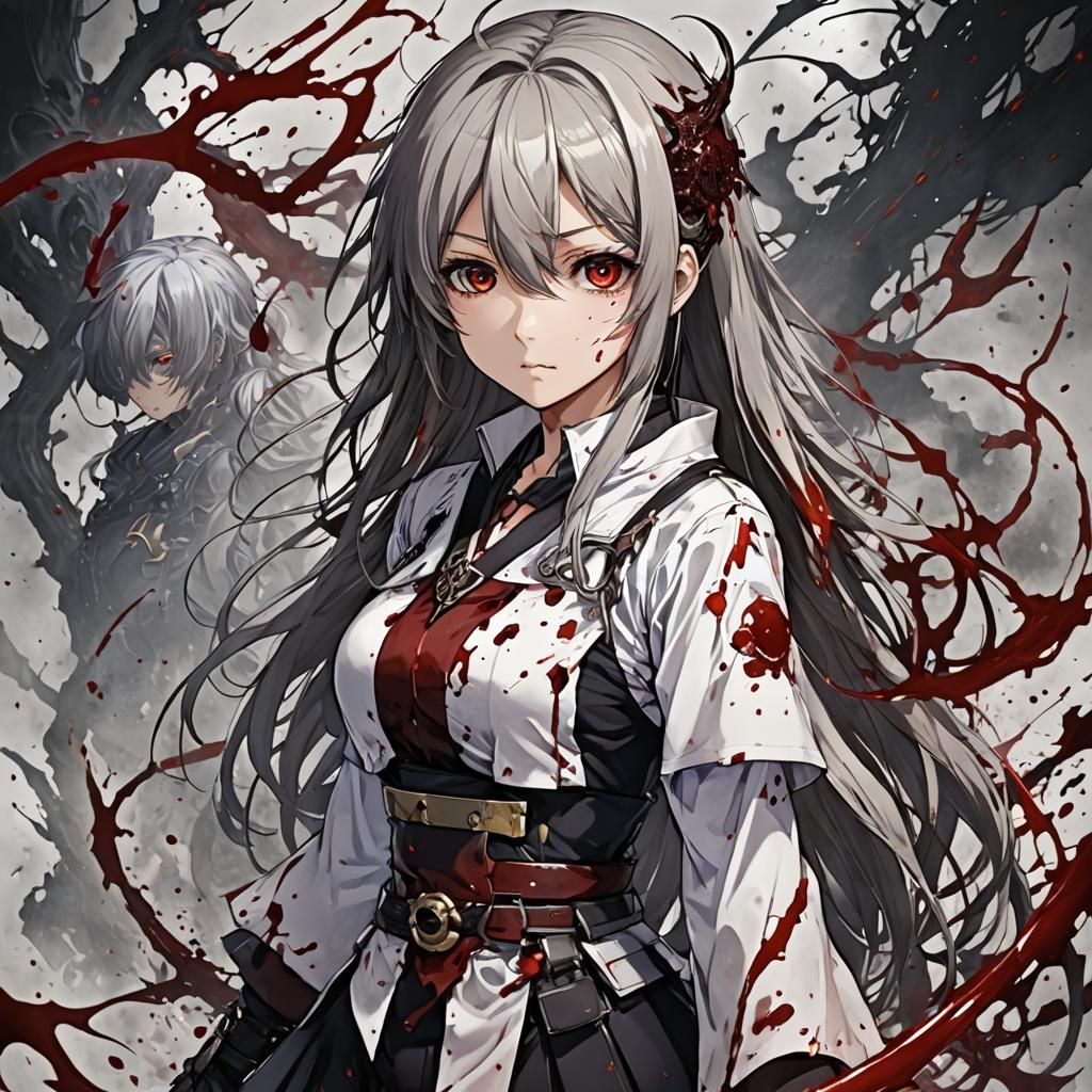 Blood in Anime Key Visual Style