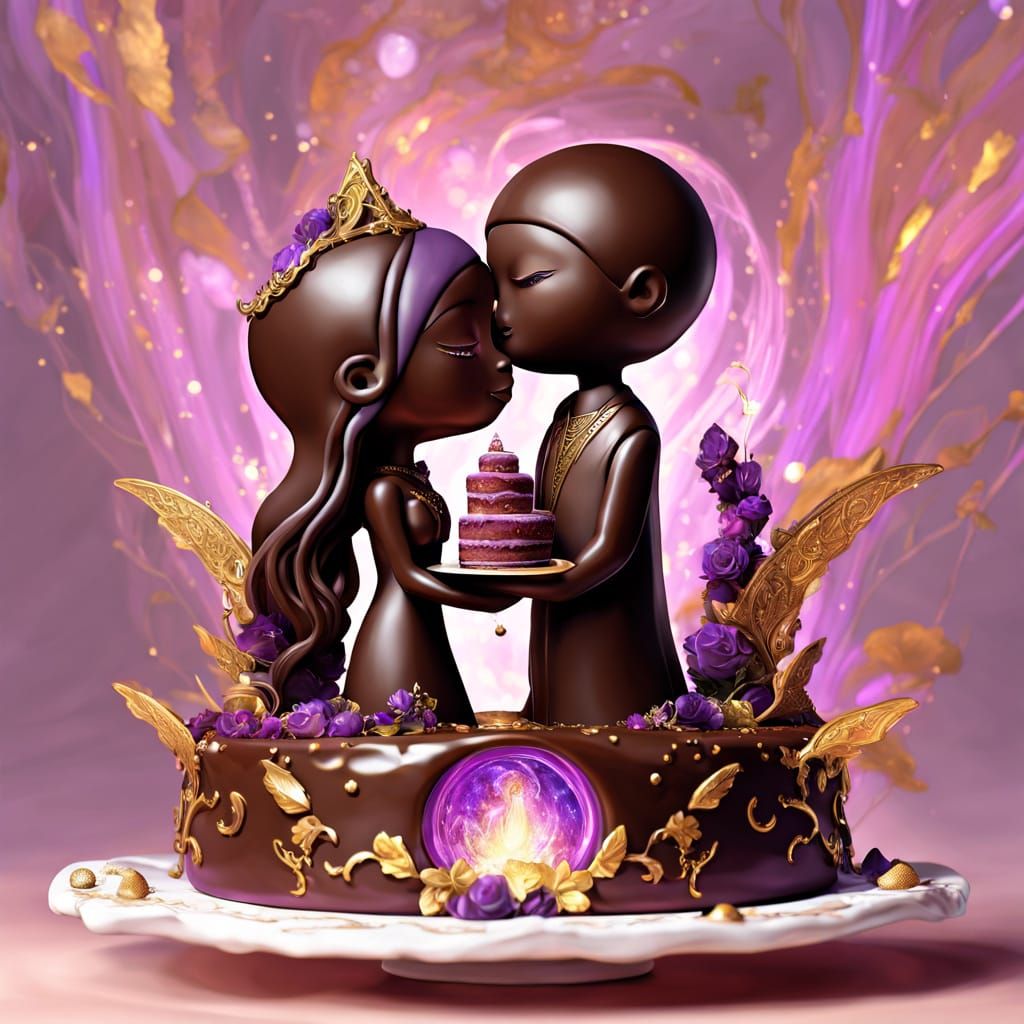 Fantasy Wedding Cake with Magical Portal