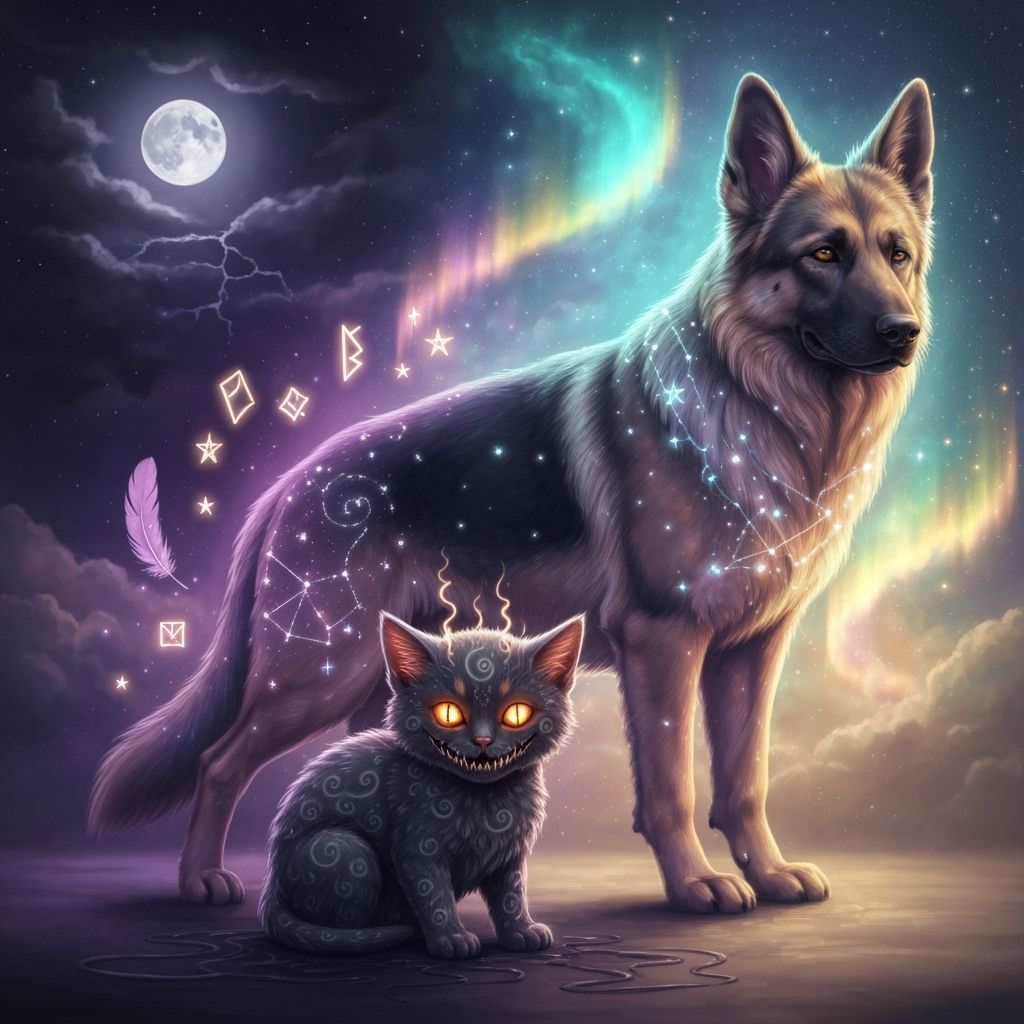 Nightmare Kitten on Dreamscape Shepherd