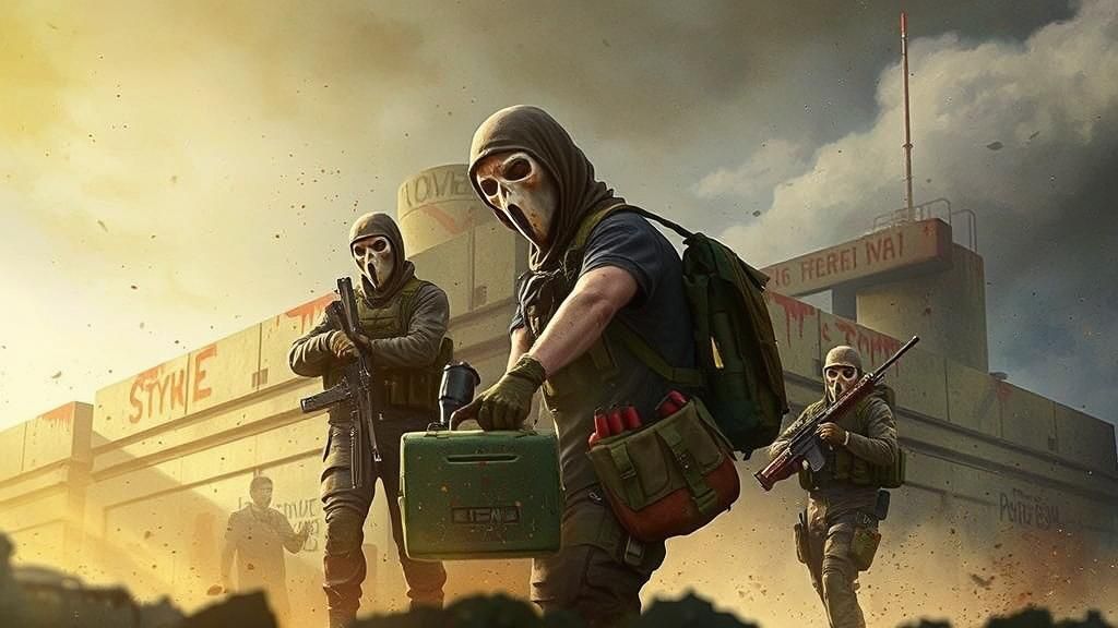 Ghost Riley in Post-Apocalyptic Watercolor Art