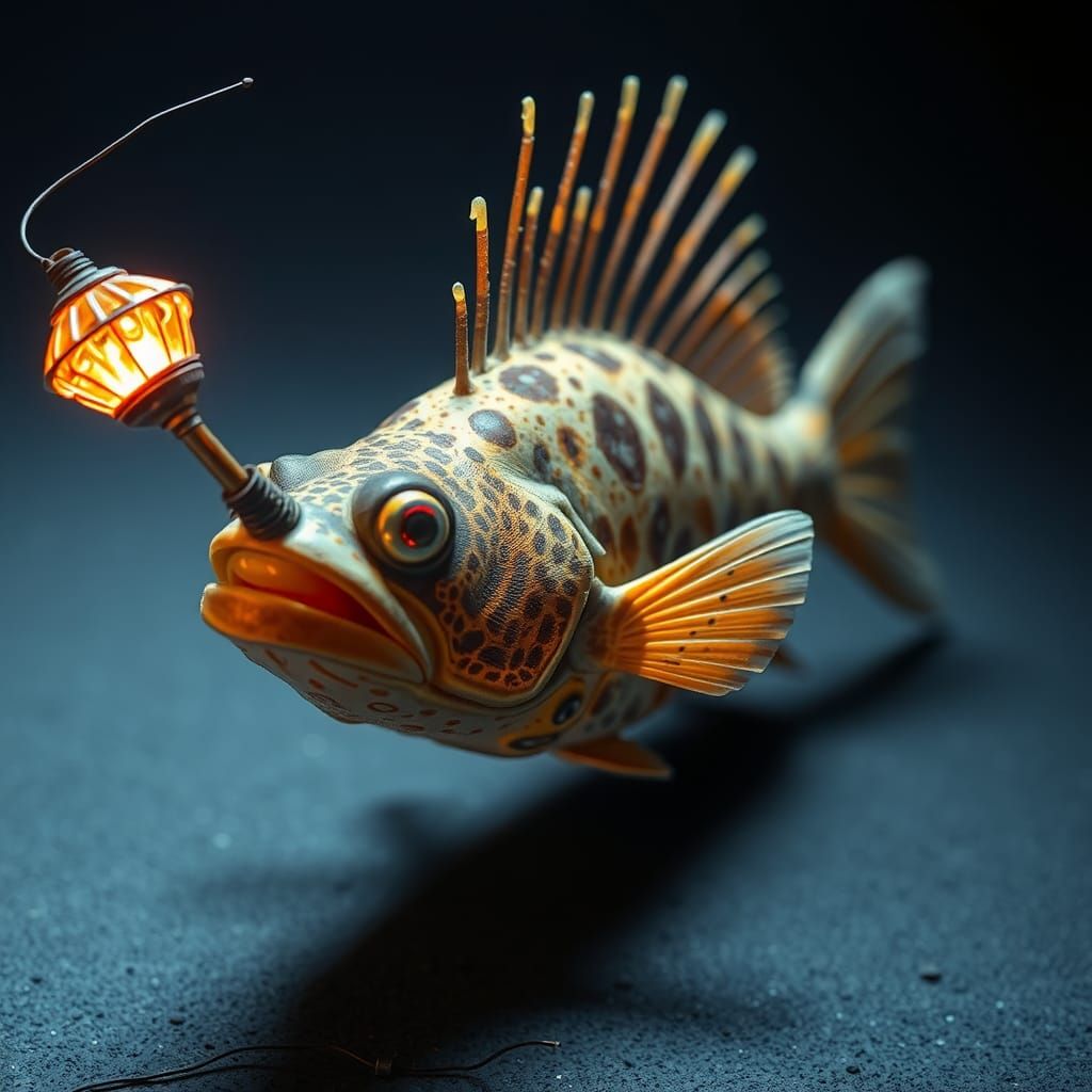 Bioluminescent Lure of the Anglerfish