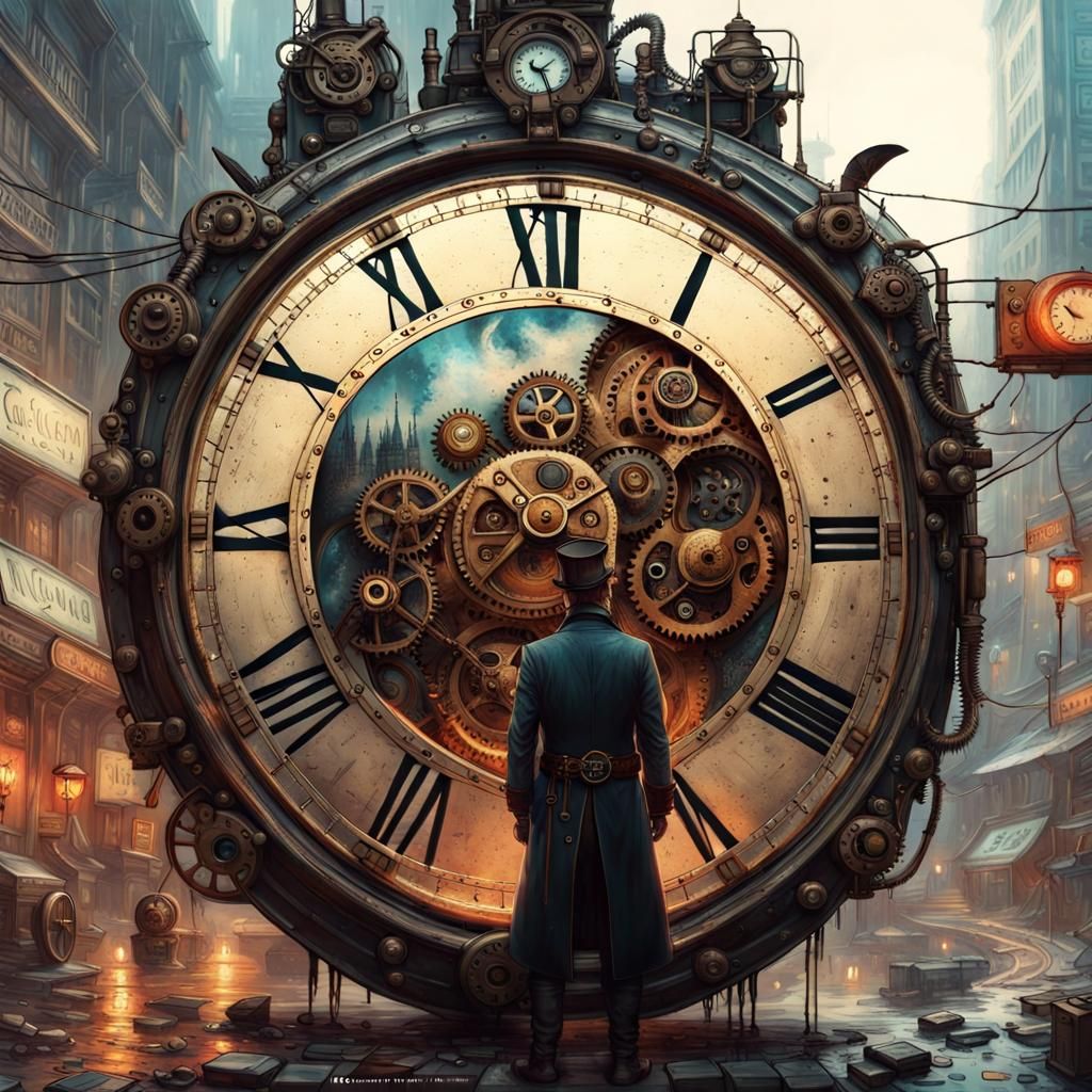 Steampunk Yin Yang Meets Cyberpunk Stargate